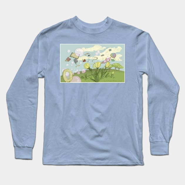 Spring Wind Long Sleeve T-Shirt by moonfreakformula